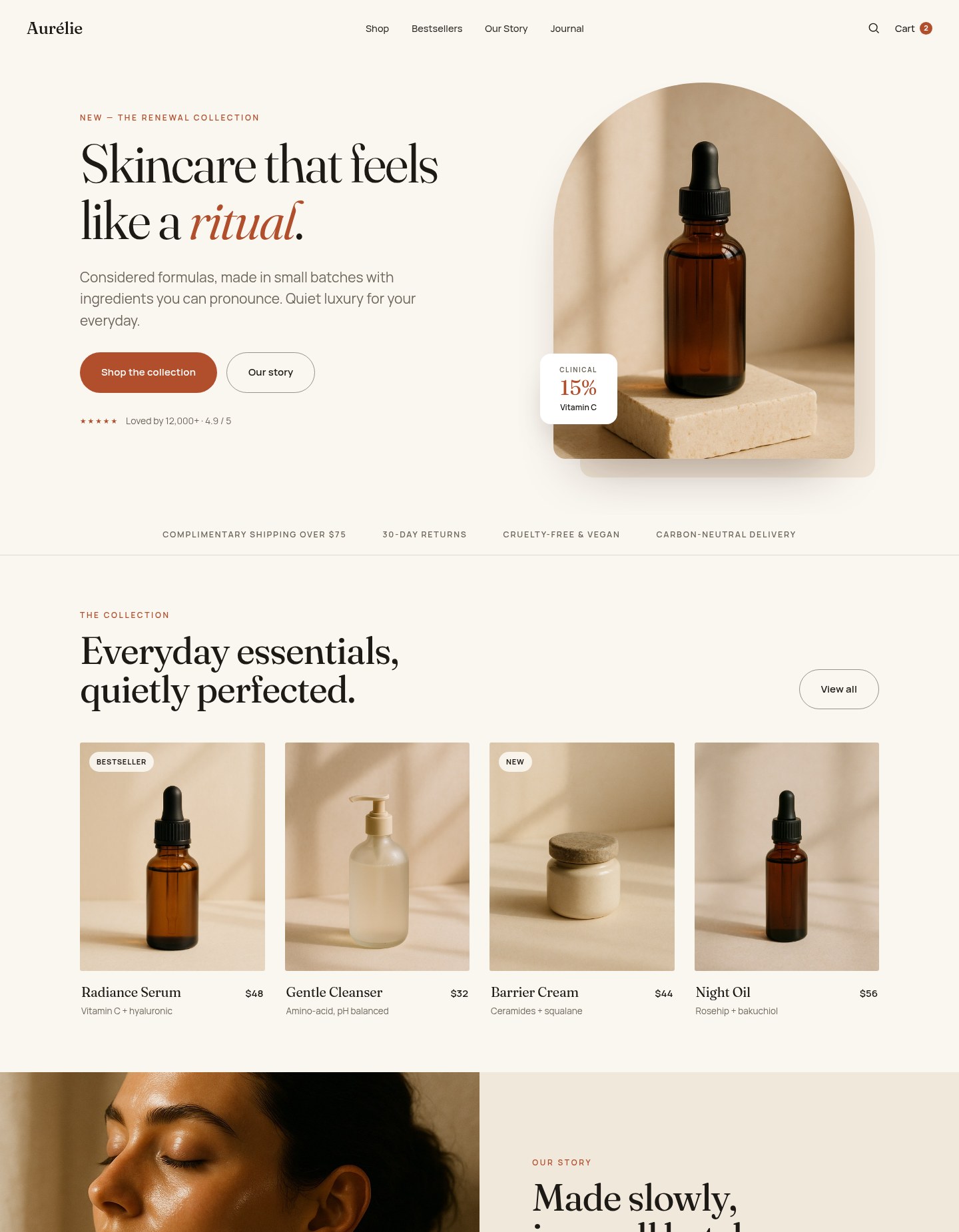 Aurélie — a store generated by Ember